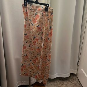 Flower maxi skirt